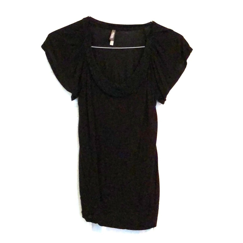 Charlotte Russe butterfly sleeve embellished top